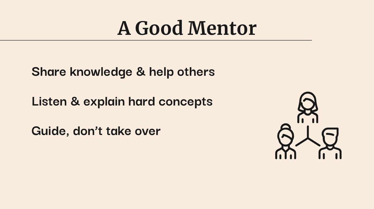 A good mentor